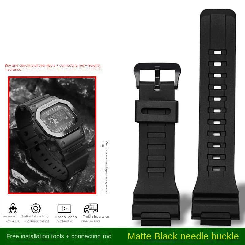 Přizpůsobeno pro Casio G-SHOCK Malý čtvercový model řady DW-H5600 40. výročí Pryskyřičné silikonové hodinky s pánským příslušenstvím