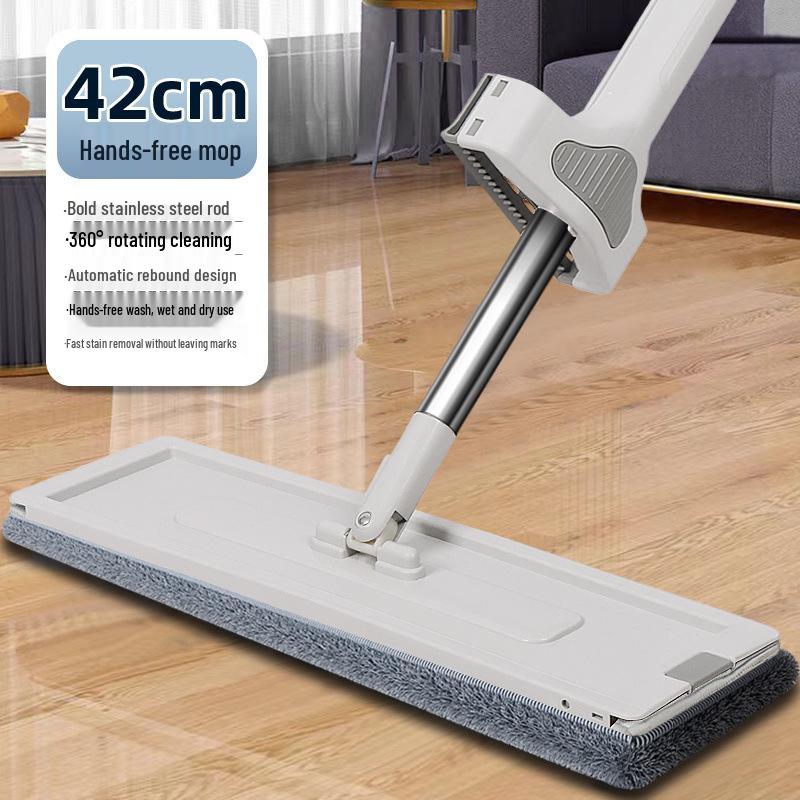 Automatic Hand-Free Water Absorption Mop with Glue Cotton for Floor Cleaning