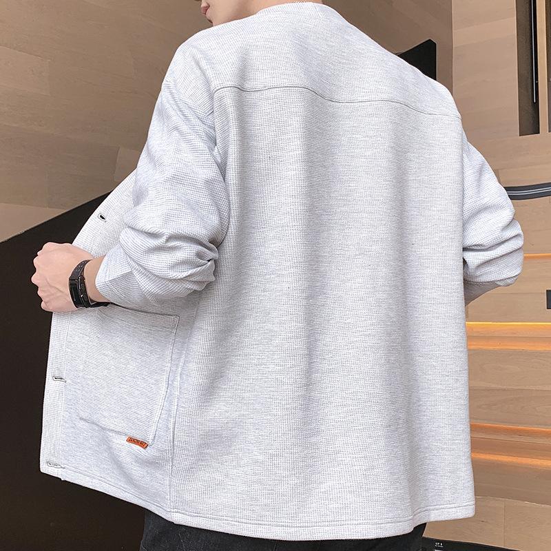 Coat Men's Spring and Autumn New Knitted Sports Cardigan Sweater Jacket Top Sportswear Men's