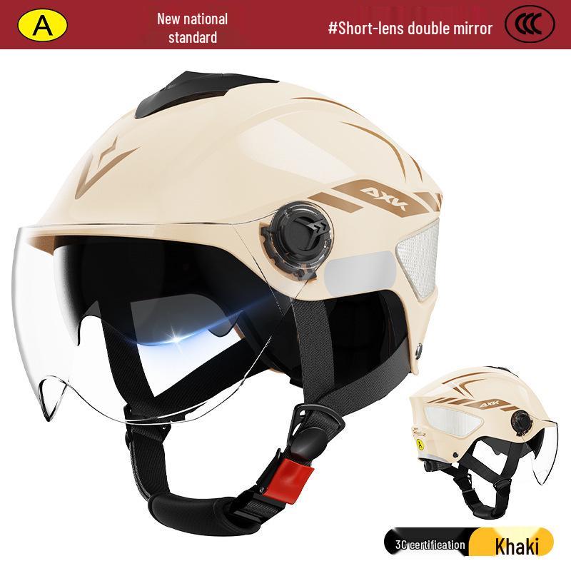 3C Certified Summer Electric Motorcycle Helmet: Sun Protection, Safety, Universal Fit for Men and Women