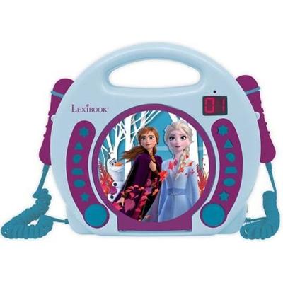Lecteur CD Portable Avec 2 Microphones La Reine Des Neiges - LEXIBOOK