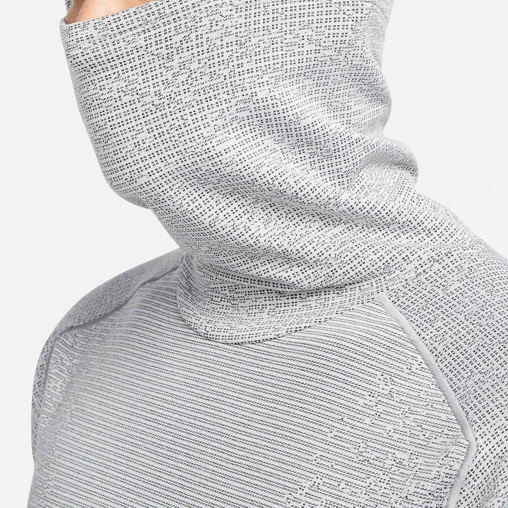 Nike Therma-Fit Adv Division Logo Print Solid Hooded Long Sleeve T-Shirt Men Tops Dark-Smoke-Grey DD6111-010