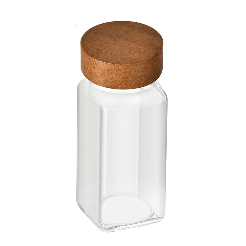 Ruhan Square Acacia Wood Spice Jars