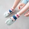 Students Cotton Split Toe Female Flip-flops Socks Low Tube Socks Geta Socks Pig Socks Two Toe Socks