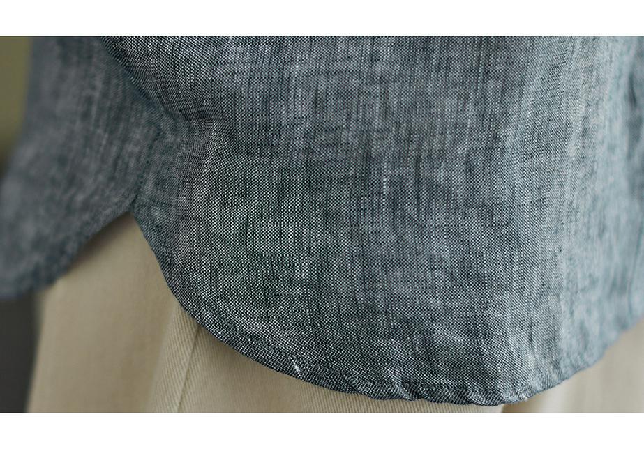 2026 Spring Retro Loose Fit Cotton Linen Lapel Shirt - Women's Plus Size, Long Sleeve
