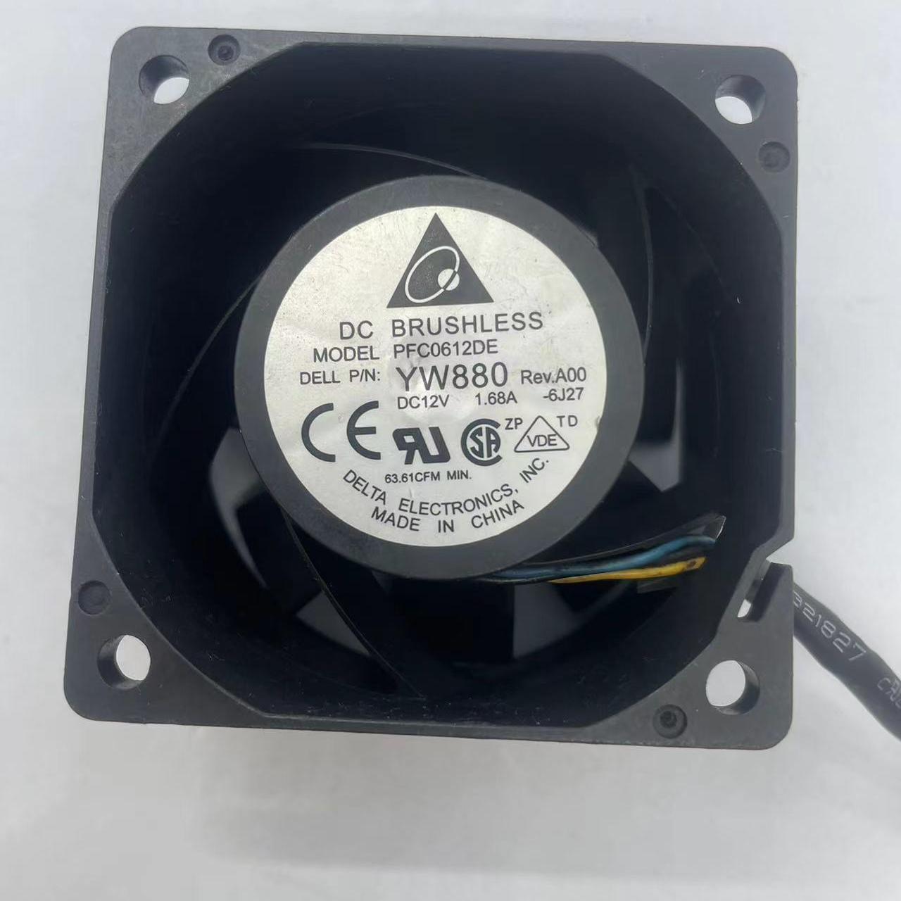 Delta PFC0612DE High-Speed 12V 1.68A Double Ball Bearing Server Cooling Fan 6038 2-wire A1