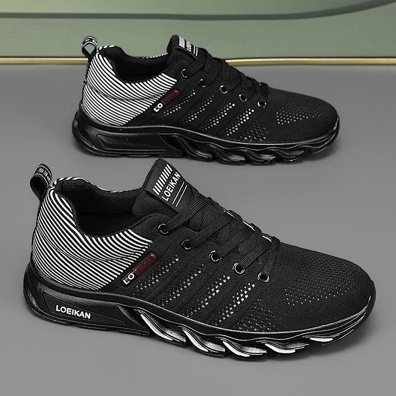 Brand Men's Casual Sneakers Platform Lace Up Mesh Breathable Sports Shoes Hiking Running Shoes for Men Zapatillas De Hombre 2025