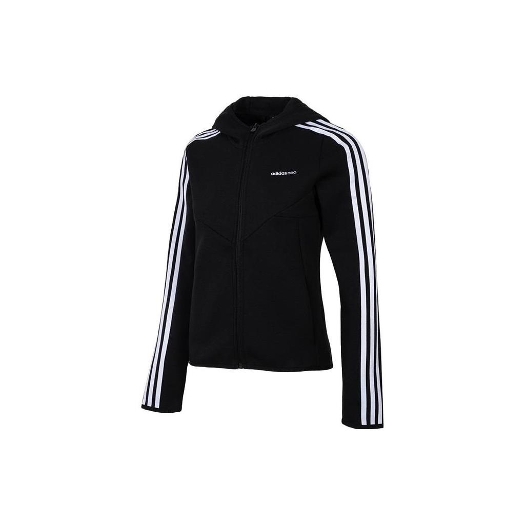 Adidas Three Stripe Casual Woven Jacket Women Jacket Black H36720