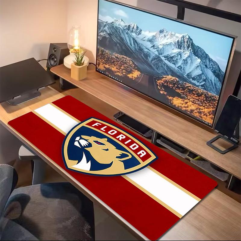 Florida Panthers Print  Cushion Non-slip Laptop Tablet Big Mousepad XXL Mat Mini PC Playmat With Lock edge