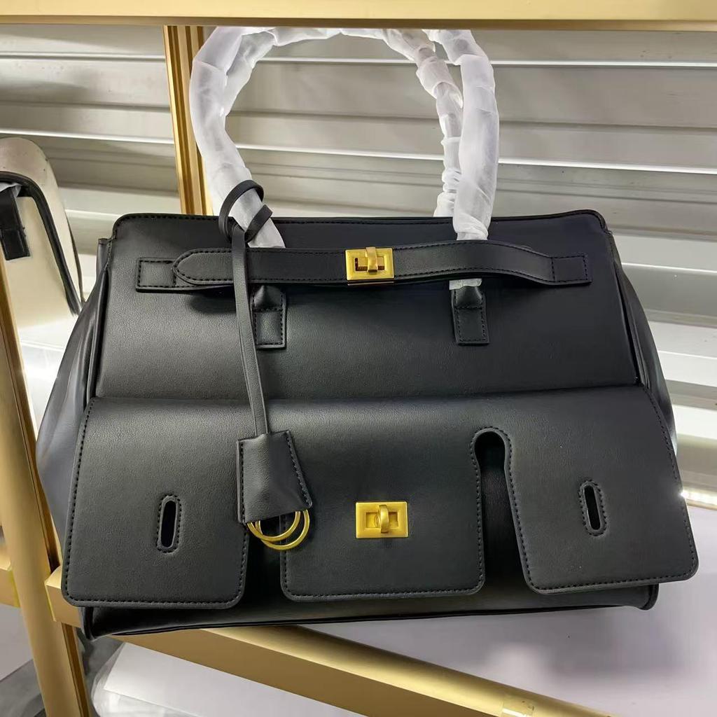 Unisex Echtleder Große Kapazität Schulter Tote Wing Bag