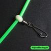 Sea & Carp Fishing Connector Tackle Accessories 5Pcs Luminous Anti‑Tangle Fishing Booms, Balance Line Rig Tubes with Snaps