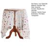 Yousheng Transparent Dining Table Mat Thin Visible Mesh Colorful Flower Embroidery Round Table Protector Decorative Table Cloth for Party Decoration