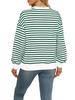 New Striped Christmas Style Women's Long Sleeve European/American Loose Hoodie