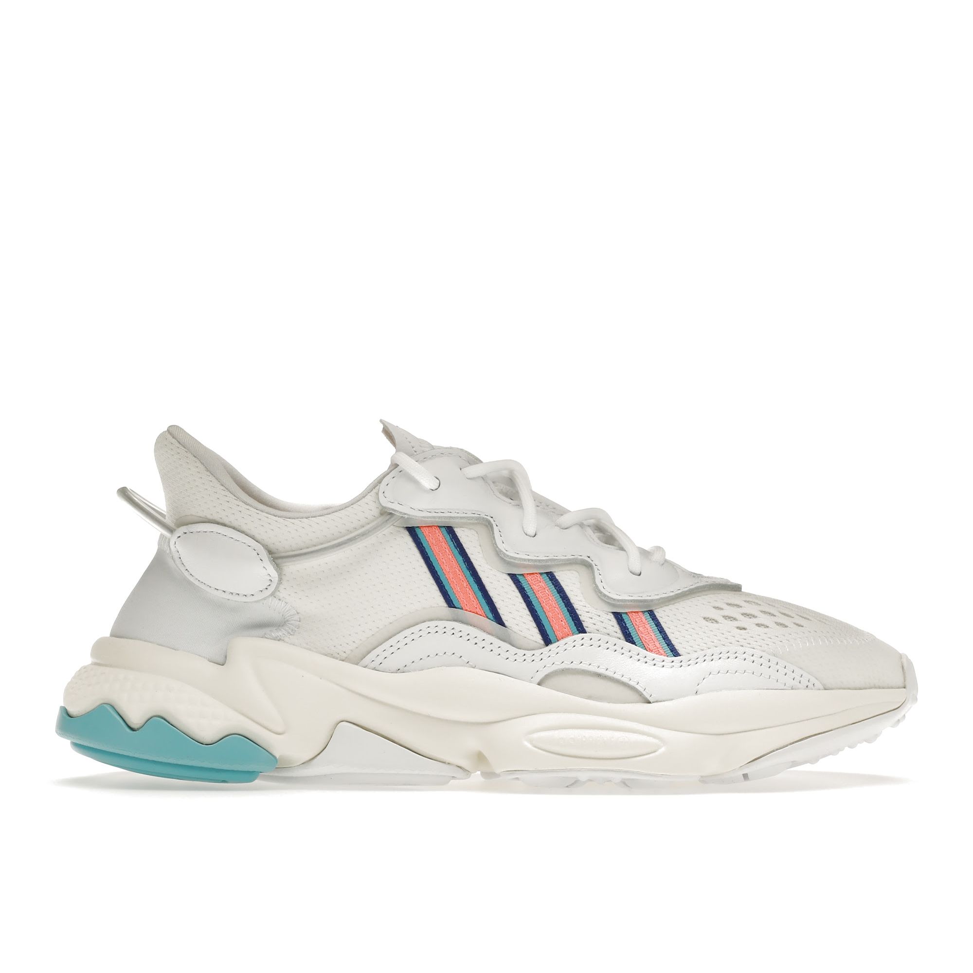 

Adidas Ozweego White Signal Coral Женские кроссовки Cloud-White Blue-Glow EF4290