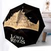 1pc The Lord of the Rings Return of the King Automatic Folding Umbrella - Compact 8-Rib Design, Durable Plastic & Iron1055L