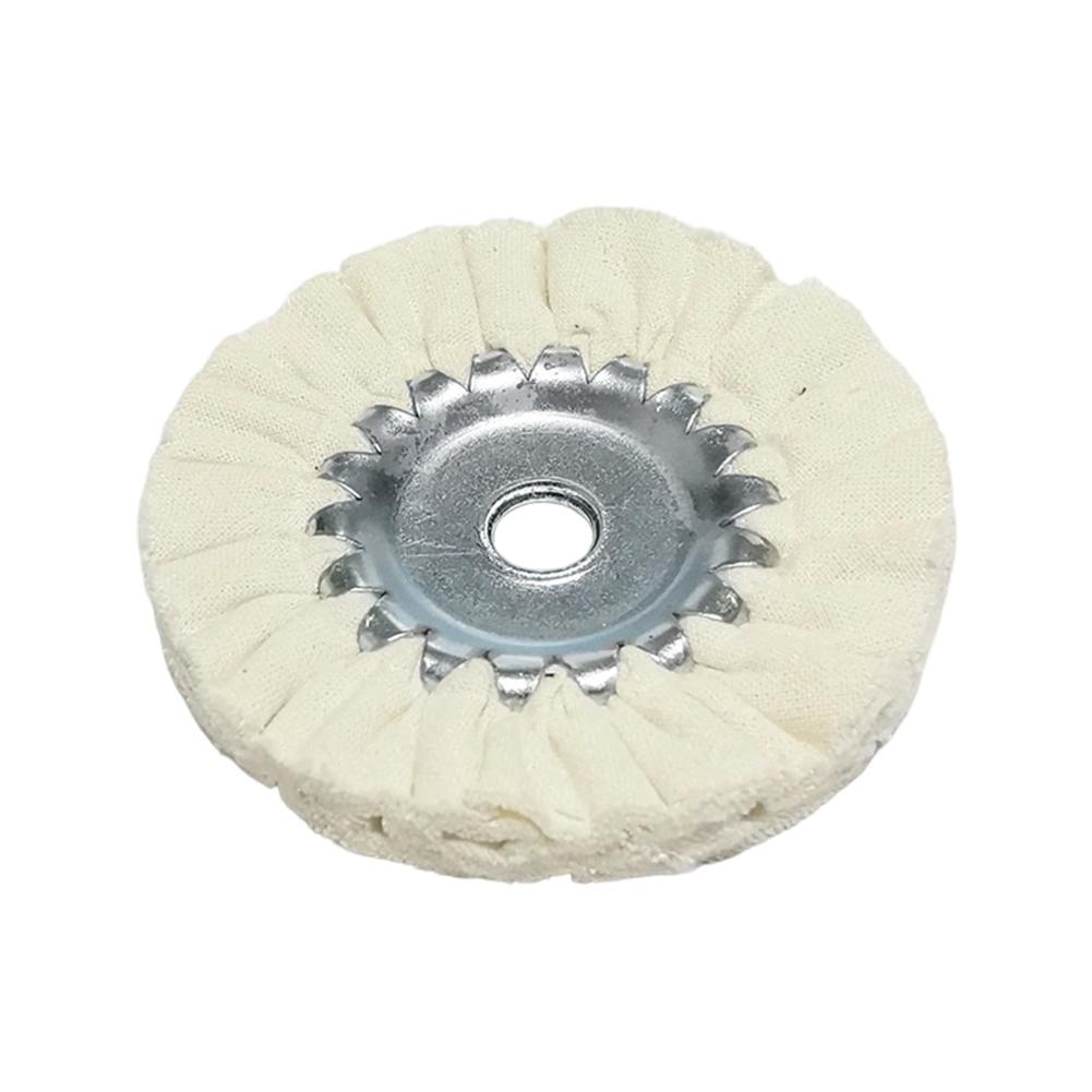 Cotton Buffing Disc Flap Polishing Wheel Cotton Abrasive Cloth Machine Compatible Quick Attach Polishing Wheel