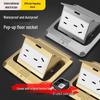 Hidden Damping Pop-up Copper Floor Power Socket