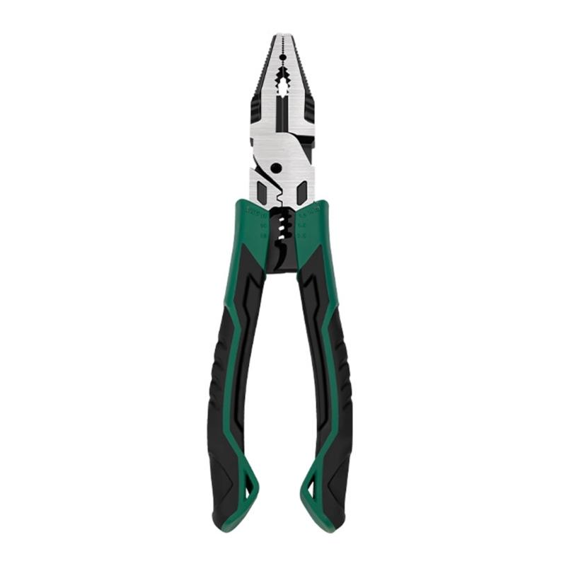 

Professional 8Inch Wire Cutter and Stripper Cable Crimper Bolt Cutter Pliers with Ergonomic Handle Electrician Tool 1