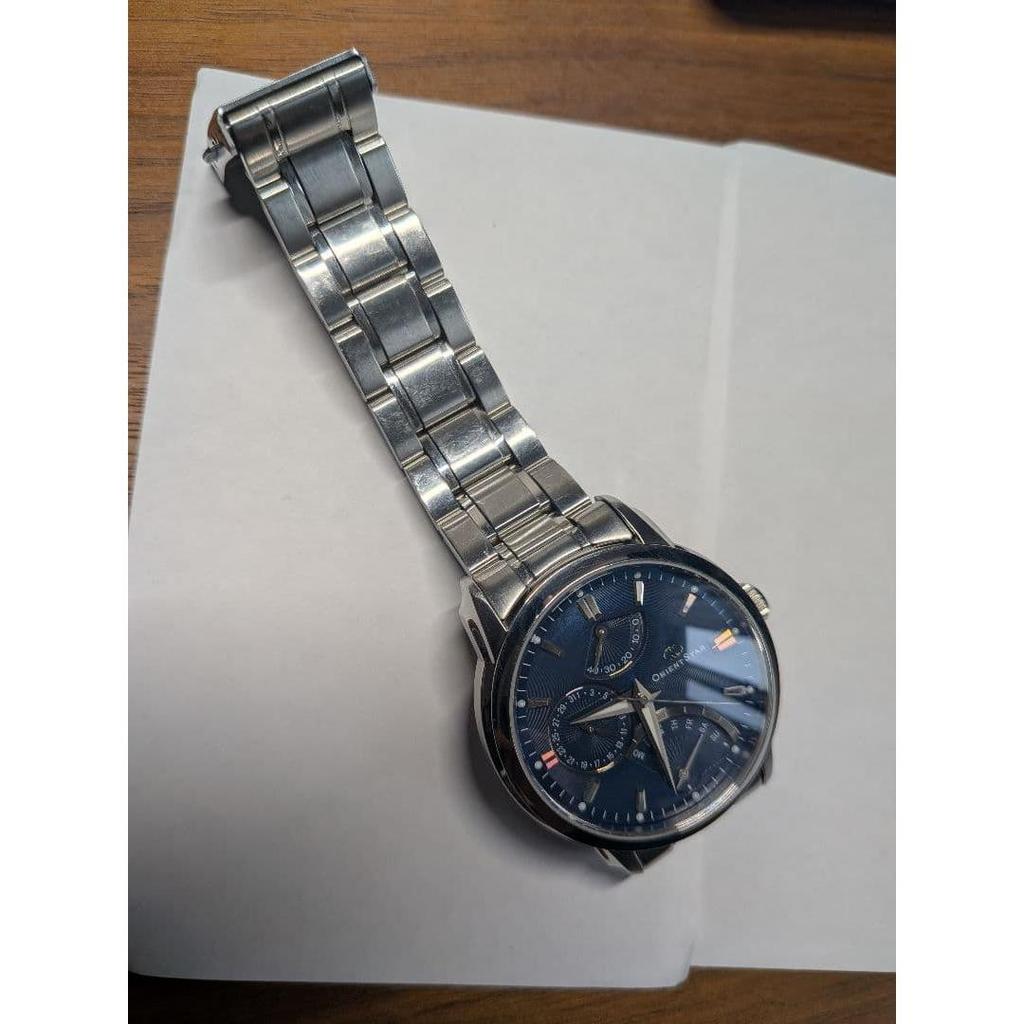 Used ORIENT STAR Retrograde Automatic Watch Navy