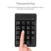Richer-R Numeric Keypad, 2.4GHz Wireless Digital Number Keyboard, Bluetooth 19-Key Wireless Keyboard, Mini Keyboard, USB Numeric Keypad for Touch