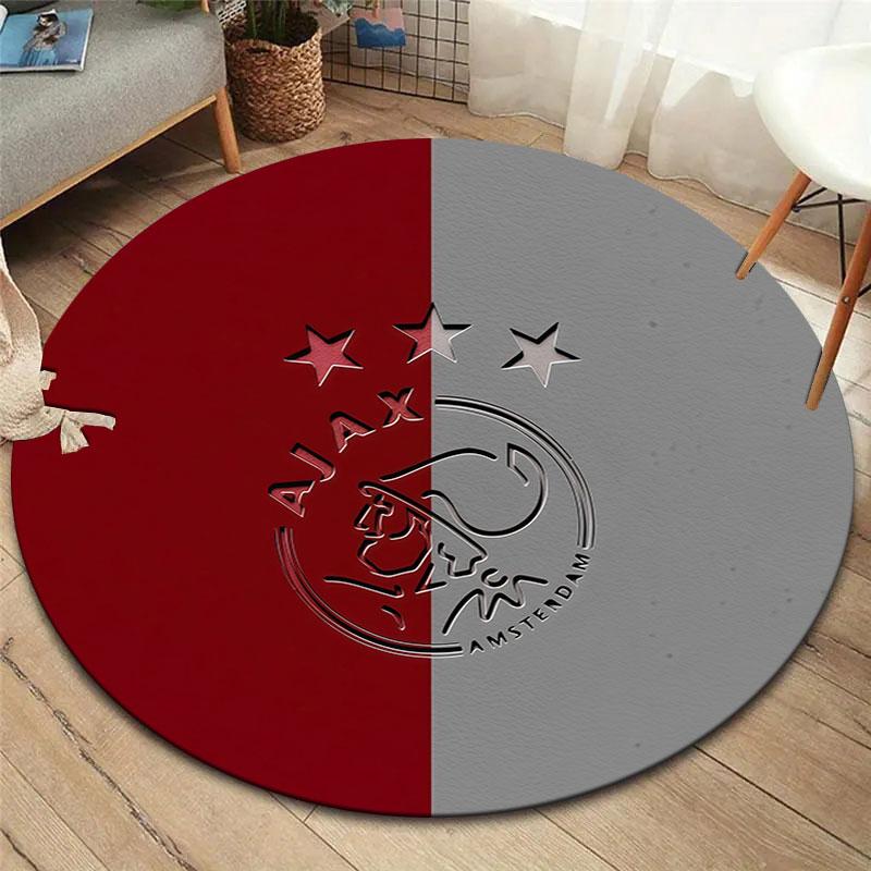 AFC Ajax Round Area Rug,Carpet Rug for Living Room Bedroom Sofa Playroom Decor,Non-slip Floor Mat