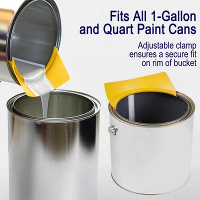 1/2/3/4Pcs Paint Can Spout No-Drip Mess-Free Transfer Gallon Paint Can Pouring Spout Reusable Paint Guide Board Painter Accessories