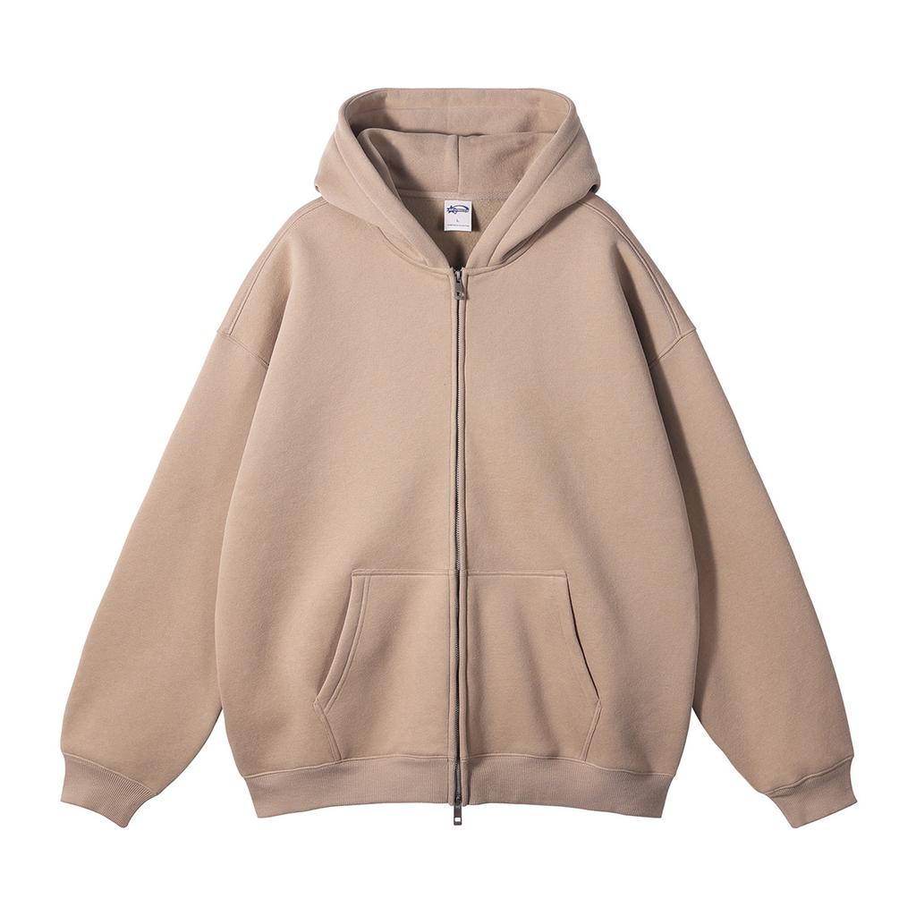 Herren Hoodie mit Fleecefutter für Herbst und Winter, Verdicktes Sweatshirt mit Reißverschluss