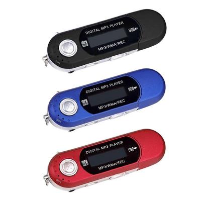 Mini-USB-MP3-Musik-Player, digitaler LCD-Bildschirm, MP3-Player mit FM-Radio-Funktion, wiederaufladbar, 4 g/8 g, tragbarer MP3-Musik-Walkman
