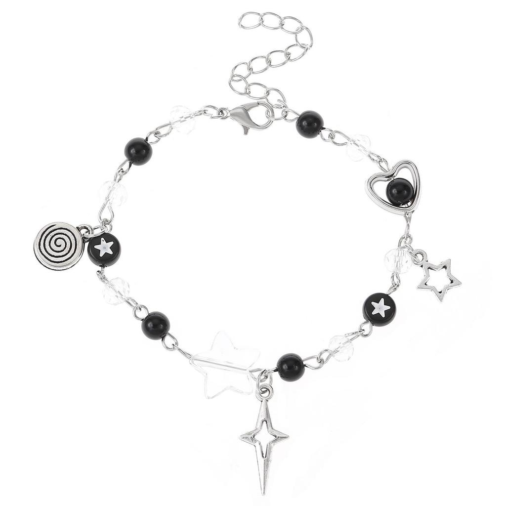 European & American Hollow Cat Paw Heart Sun Moon Star Couple & Friendship Bracelet - Y2K Sweet Cool Jewelry