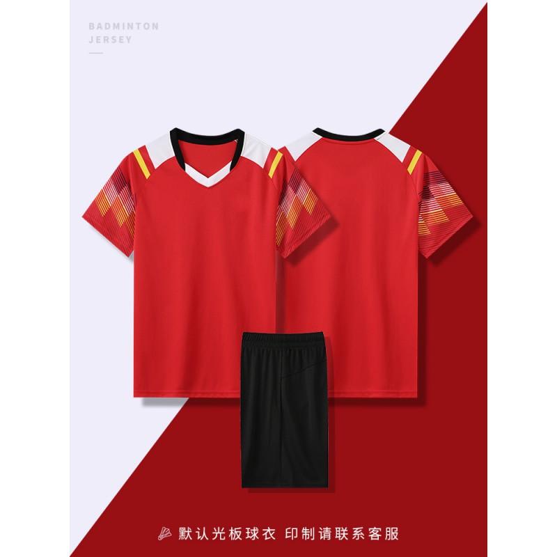 Quick Dry Badminton Shirt Shorts Set Men Women Tennis Table Volleyball Training Competition