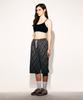 TONSIL Vintage Check Elastic Waist Bermuda Pants Navy