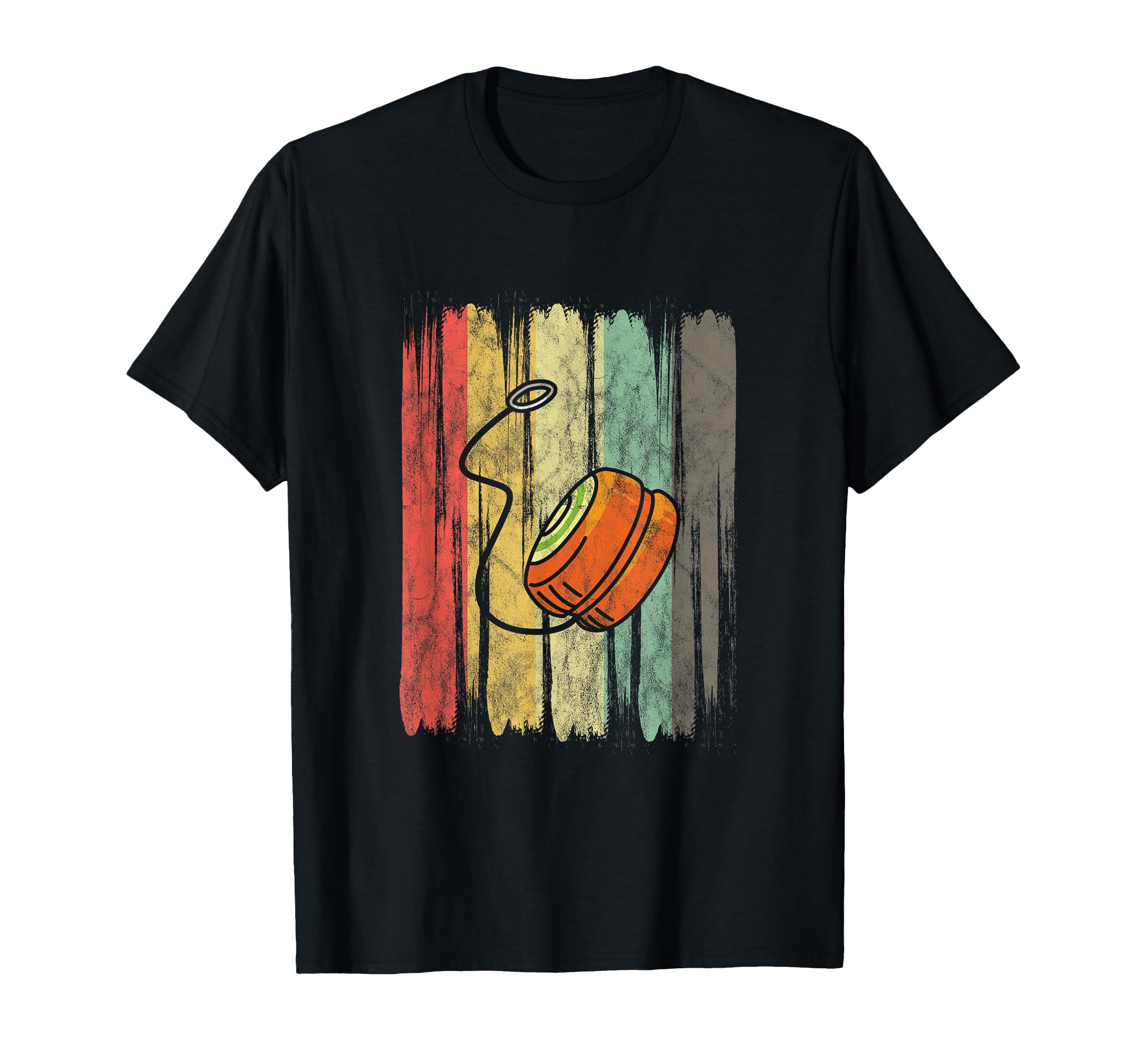 top and art Yo-yo enthusiasts, yo-yo players association, retro, hobby, expert, player, yo-yo bottom, yo-yo tees, T-shirt чёрный