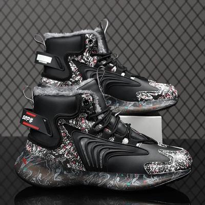 Men Boots 2024 New Winter Slippers Warm Men Shoes Waterproof Non-Slip Plush Sneakers Male Tenis Shoes Boots Men Sneakers Winter