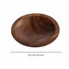 Walnut Wood Fruit and Snack Tray Smooth Nut Bowl Multipurpose Round