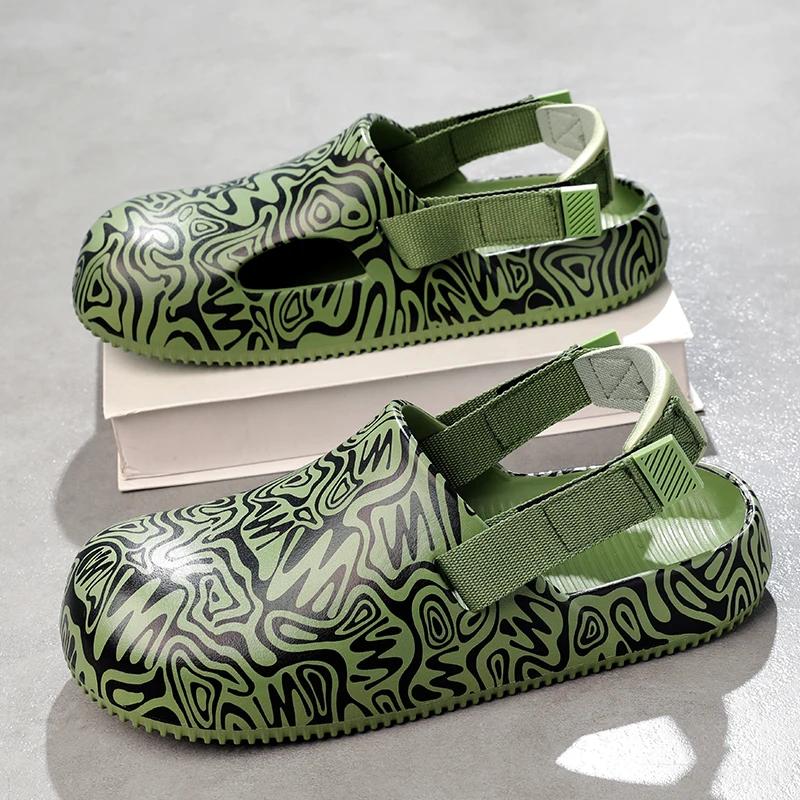 Fashion Men Clogs Sandals camouflage Brand Casual Shoes EVA Lightweight Sandles Man Colorful Shoes for Summer Beach Zapatillas Hombre