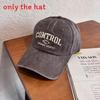 Street Style Retro Letter Embroidery Neutral Casual Baseball Cap For All Seasons