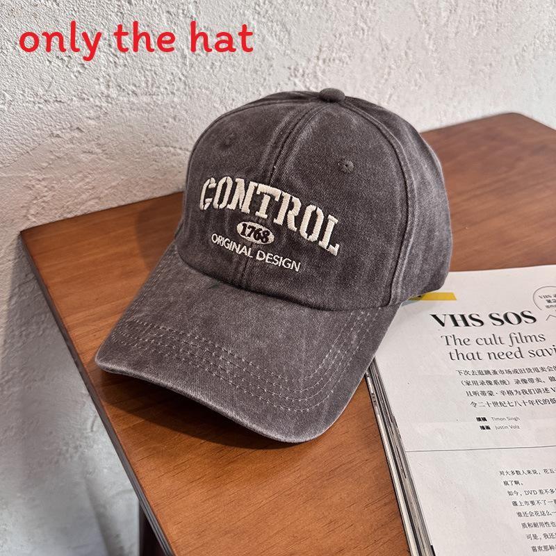 Style Street Retro Letter Embroidery Neutral Casual Baseball Cap For All Seasons