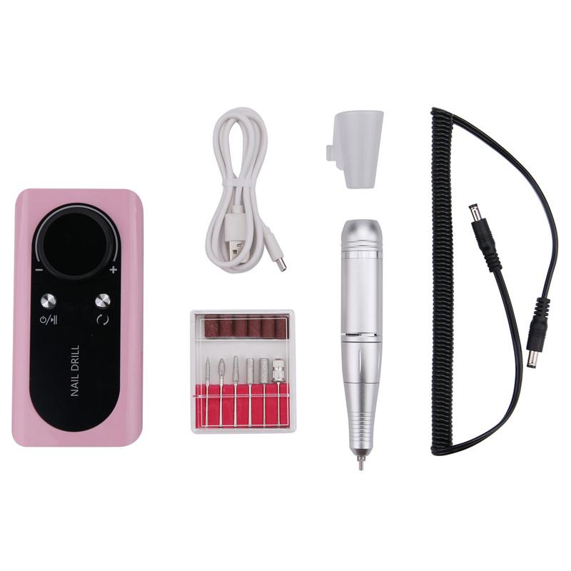 

Профессиональная электрическая дрель для ногтей, 45000 об/мин, маникюрная машина с режимом паузы, электрическая пилочка для ногтей, шлифовальная машинка для акриловых гелевых ногтей