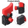 Easily Operable Electric Power Tool Switch For Use in 125 Type Angle Grinders