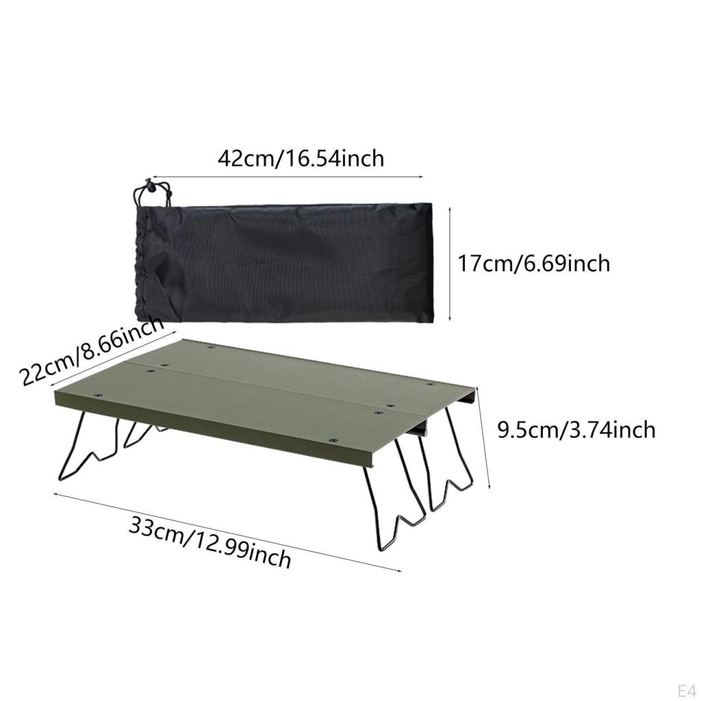 Aluminum Alloy Camping Table with Carry Bag for Outdoor Use