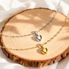 Stainless Steel Heart Pendant Necklaces for Women Heart Shape Clavicle Chain Necklace Trendy Jewelry On Neck Gifts