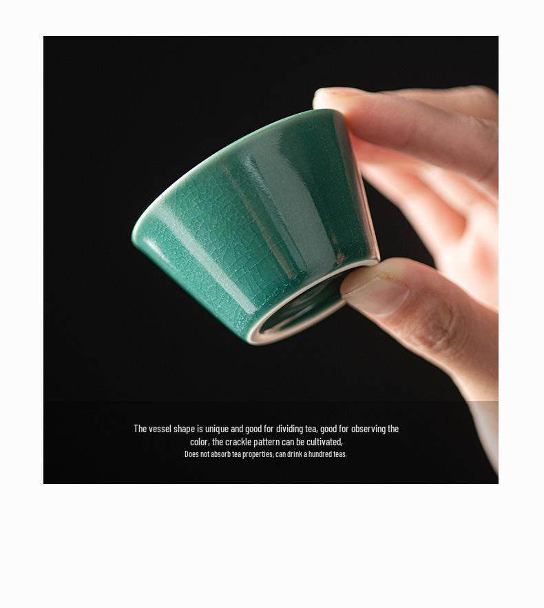 Portable Outdoor Travel Tea Set: Ge Kiln One Pot, Four Cups & Storage Bag - Perfect for Camping or Business Gifts