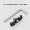 3 Slots Cable Clamp for SLR DSLR Mirrorless Camera Monitor Cage Rig Studio Cable Holder Clip with Wrench Wire Clip