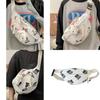 Trendy Nylon Bear Print Chest Bag For Casual Wear With Stylish Fresh Sweet Design