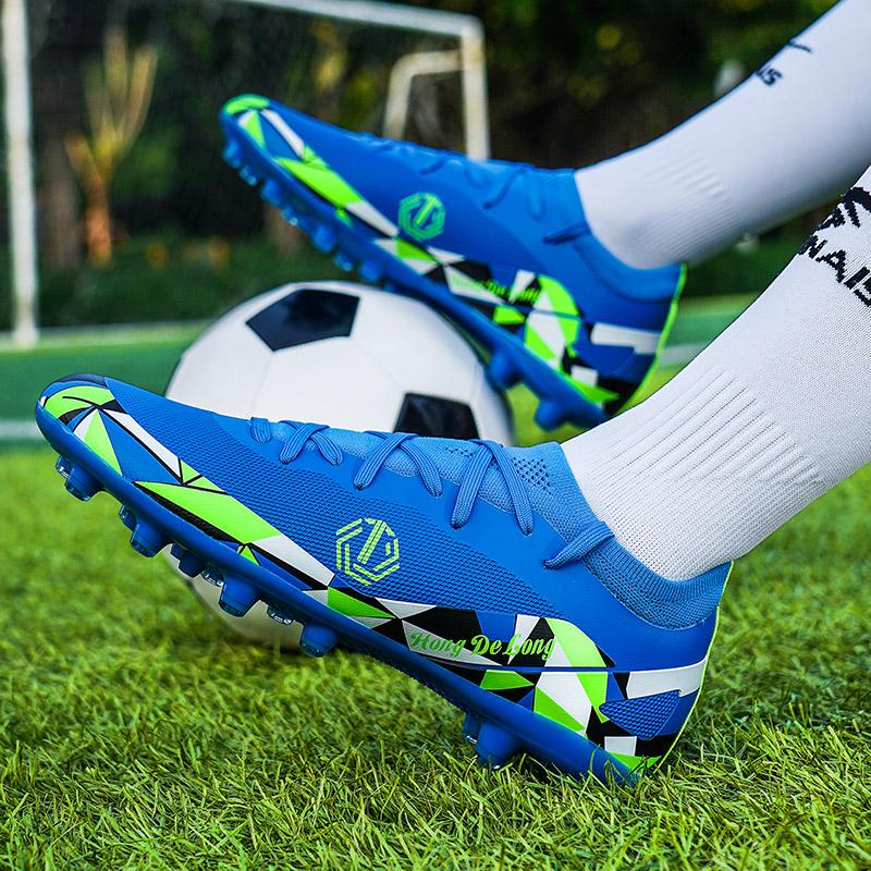 Men New FG Football Boots Sneakers Grass High Quality Breathable Ankle Ultralight Non Slip Male Soccer Shoes MatchFootball Shoes