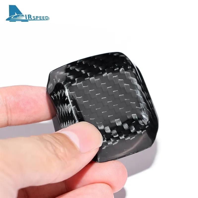 Real Hard Carbon Fiber For Seat Leon Cupra Leon Cupra Formentor 2024 2025 LHD RHD Car Gear Shift Knob Trim
