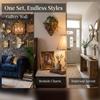 Vintage Decorative Wall Mirror Light Luxury Resin Decorative Mirror  Wall Background