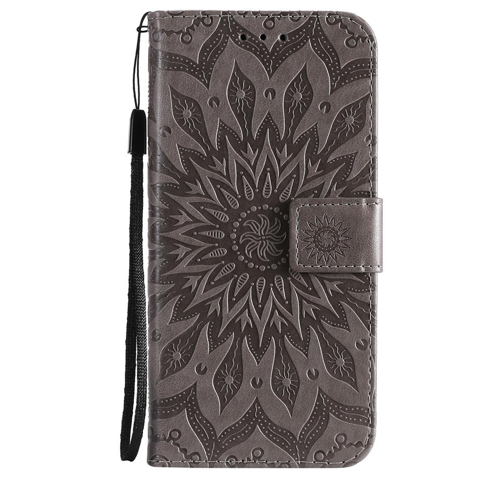 

Sunflower Flip Wallet Cover For Huawei P Samrt 2021 2020 Y5P Y6P Y7P Y5 Y6 Y7 Pro Y9 Prime 2019 2018 Lady Kids Case D06F For Y9 Prime 2019 сірий колір