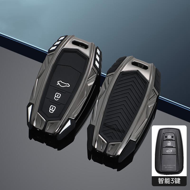 Car Key Fob Cover Case Holder Shell For Toyota Rav4  Hybryd Camry 70  Prado Corolla Sedan  Keychain Accessories