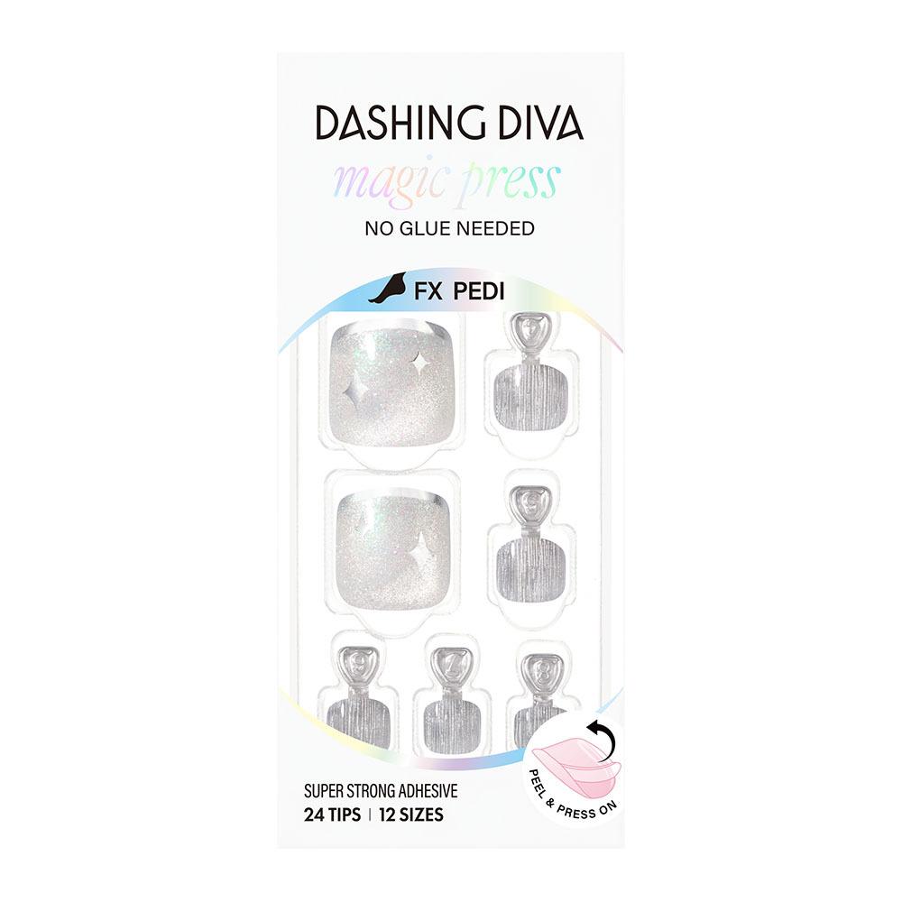 

DASHING DIVA Magic Press FX Ногти/Педикюр 31 Тип Pedi Silver Veil